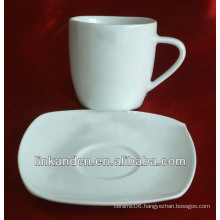 Haonai A010320 bulk porcelain espresso cup set , ceramic white coffee sets